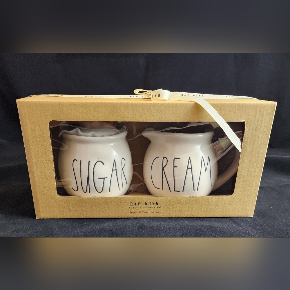 RAE DUNN SUGAR & CREAM SET